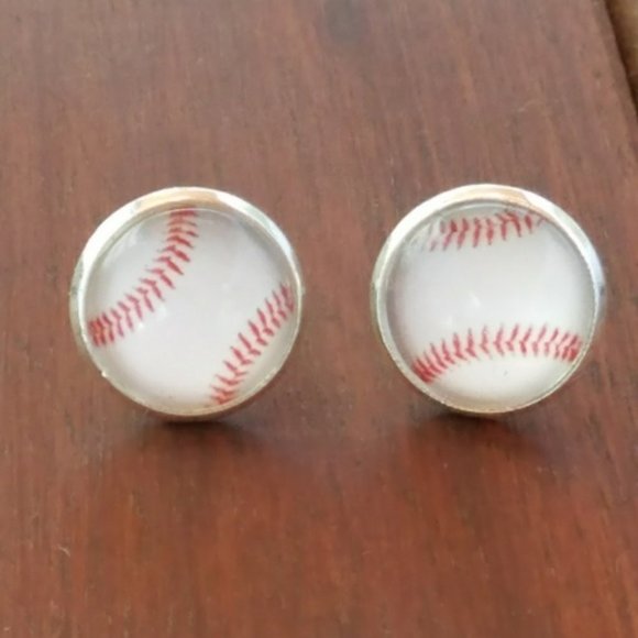 Baseball Earrings - Picture 1 of 2
